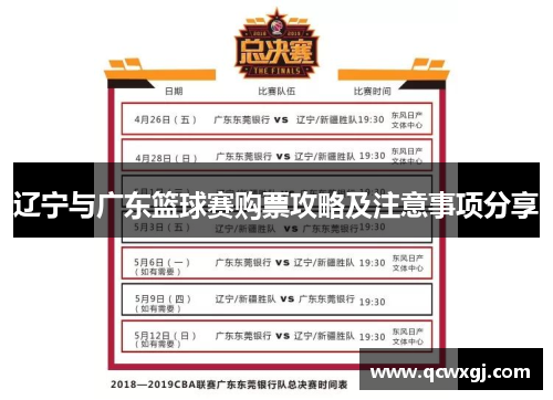 辽宁与广东篮球赛购票攻略及注意事项分享