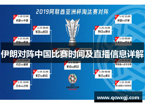 伊朗对阵中国比赛时间及直播信息详解
